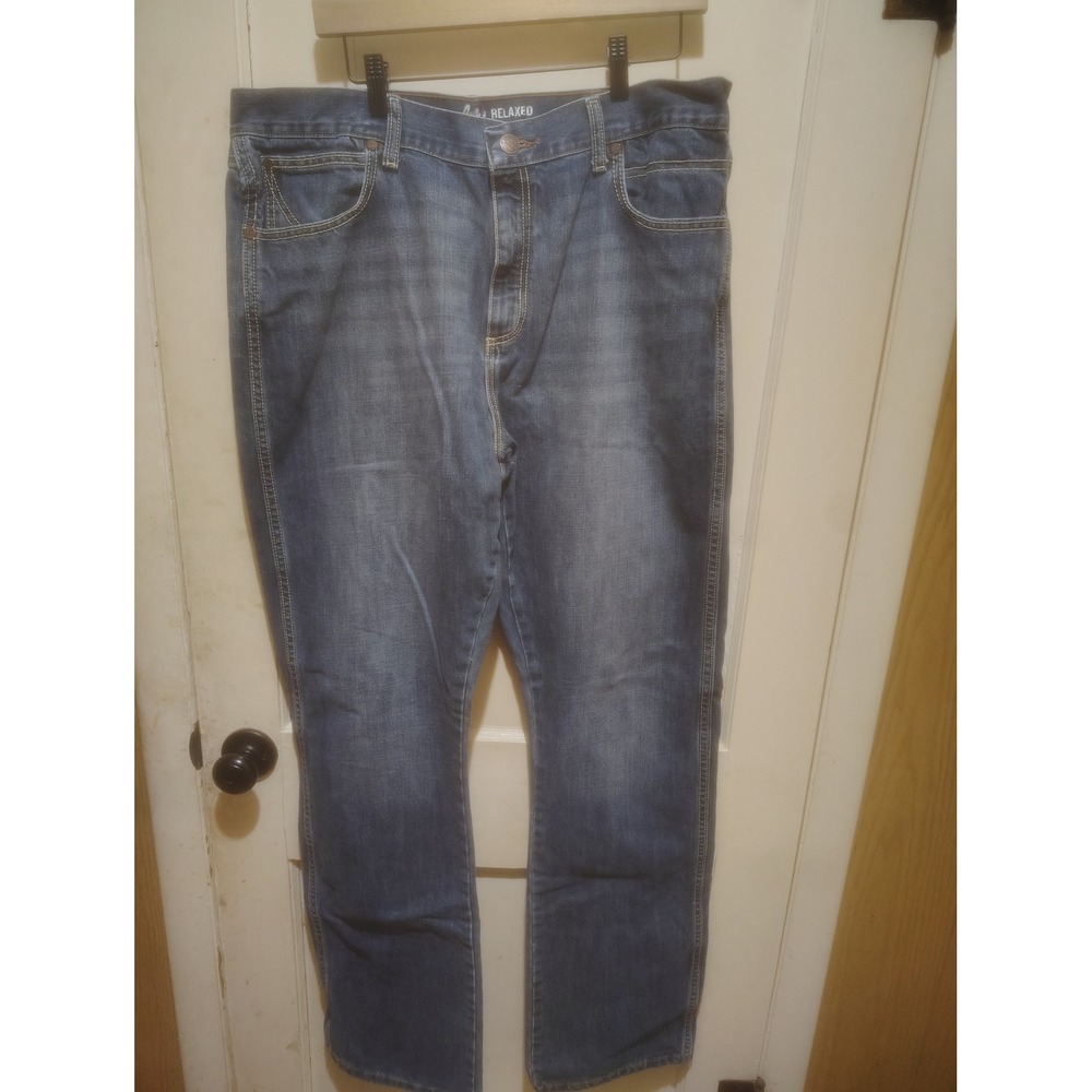 Wrangler Retro Relaxed Bootcut Jeans Mens 38x36 Medium Wash Denim WRT20RT
